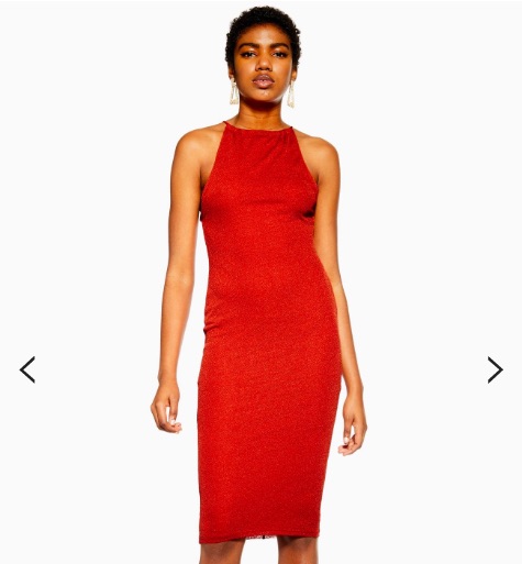 Topshop midi hot sale cocktail dress